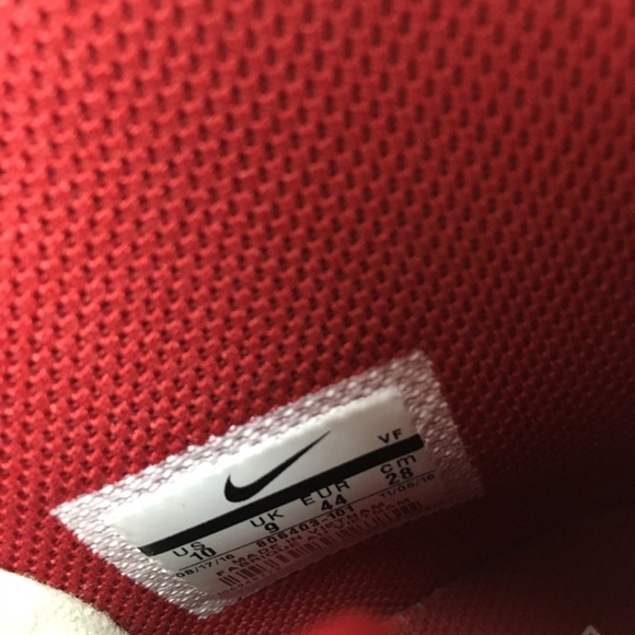 Nike Air Force 1 One High Sail Red 806403-101 AF1 - Picture 7 of 8